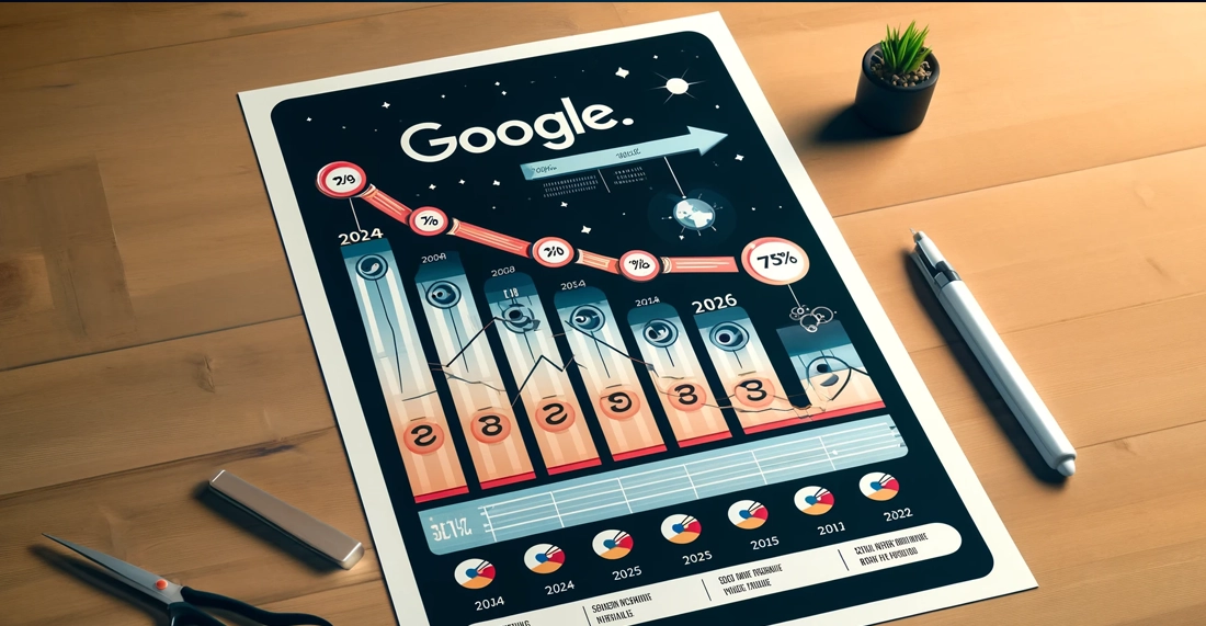 Google Suchvolumen: Rückgang um 25% bis 2026 erwartet